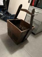 Antiek Chinese Houten Emmer - Decoratief & Uniek, Tuin en Terras, Bloembakken en Plantenbakken, Gebruikt, Minder dan 60 cm, Vierkant