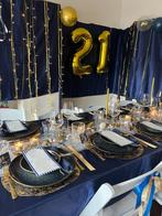 21 diner decoratie under the sea/ blue gold, Ophalen of Verzenden, Zo goed als nieuw, Binnen