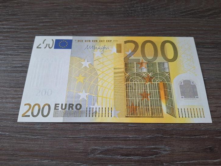 UNC biljet 200 euro Duitsland 2002, handtekening Draghi, Postzegels en Munten, Bankbiljetten | Europa | Eurobiljetten, Duitsland