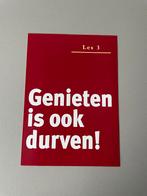 Gall & Gall Ansichtkaart - Genieten is ook durven!, Ophalen of Verzenden, 1980 tot heden, Ongelopen