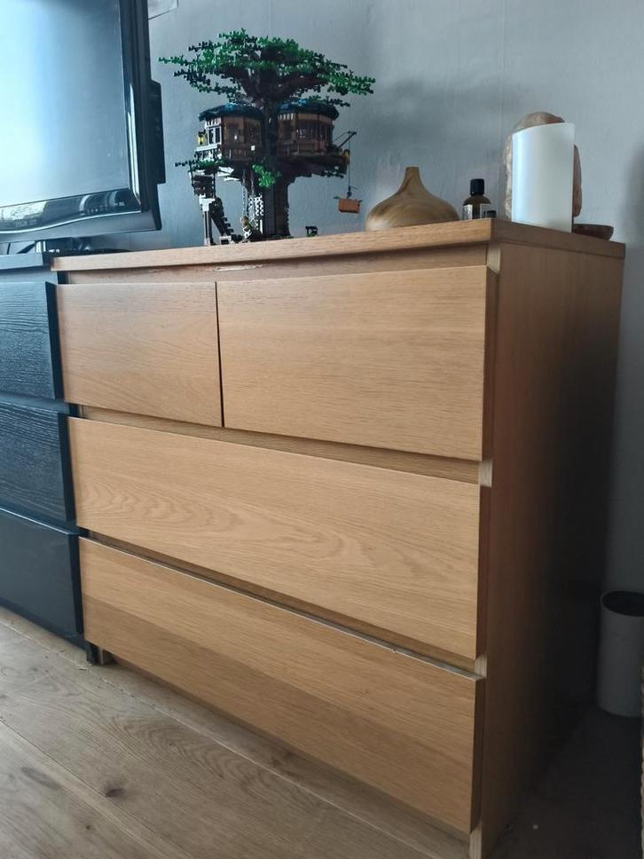 Twee IKEA Malm kasten - gebruikt, Huis en Inrichting, Kasten | Ladekasten, Gebruikt, 100 tot 150 cm, 50 tot 100 cm, 25 tot 50 cm