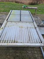 2 schuif deuren voor ( hobby) kas, tunnelkas, Ophalen, Glas, Gebruikt, Staal