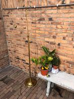 Vintage messing vloerlamp, Huis en Inrichting, Lampen | Vloerlampen, Ophalen, Gebruikt, Metaal, 150 tot 200 cm