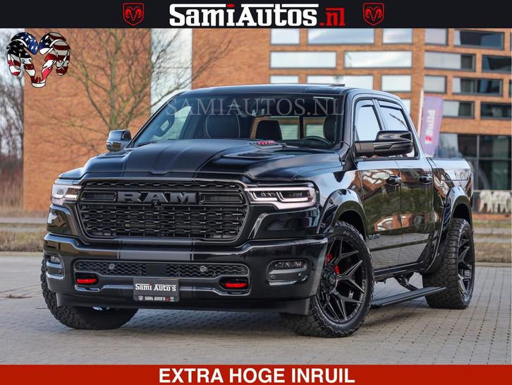 Dodge Ram 1500 Limited Night High Output 540HP 706Nm | Massa, Auto's, Dodge, Bedrijf, Te koop, RAM 1500, 360° camera, 4x4, ABS