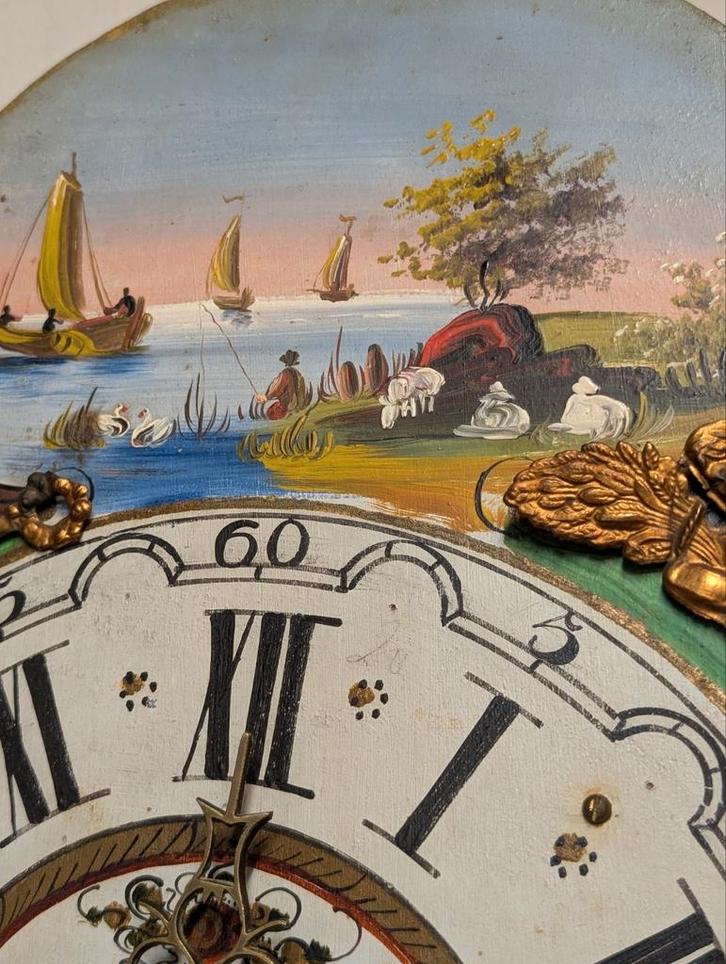 Antieke Friese staartklok voor onderdelen €30, Antiek en Kunst, Antiek | Klokken, Ophalen of Verzenden