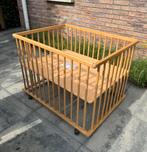 Lichtbruine babybox als nieuw, Ophalen, Zo goed als nieuw, Rechthoekig, Boxkleed