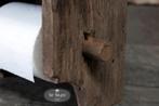 Oud houten toiletrol houder wc hout stoer sober landelijk, Verzenden, Nieuw