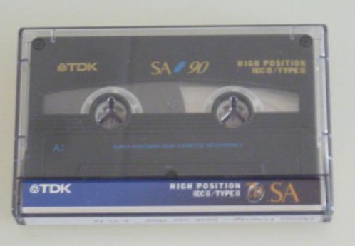 1 TDK SA90 High Position Precision Rigid cassettebandje C90, Cd's en Dvd's, Cassettebandjes, Gebruikt, Origineel, 1 bandje, Verzenden