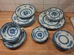 Vintage Blauw Roos Servies, Antiek en Kunst, Ophalen of Verzenden