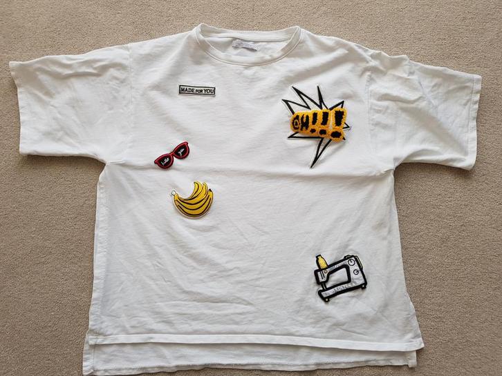 Zara oversized trui tshirt model maat s wit truien t-shirt, Kleding | Dames, Truien en Vesten, Zo goed als nieuw, Maat 36 (S)