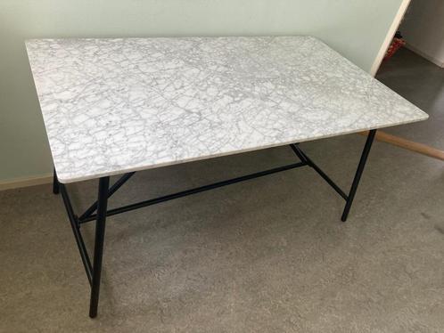 Marmeren eettafel / tuintafel, Tuin en Terras, Tuintafels, Zo goed als nieuw, Rechthoekig, Overige materialen, Ophalen