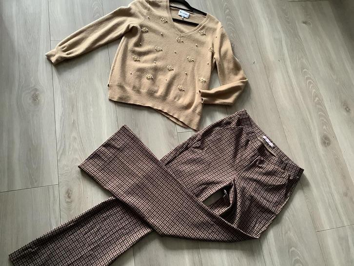 Studio Anneloes flair bonded travelstof broek S Leo Ugo trui, Kleding | Dames, Broeken en Pantalons, Zo goed als nieuw, Maat 36 (S)