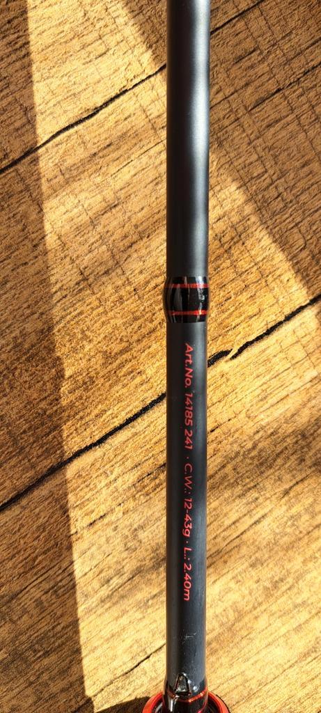 Zebco Spinhengel 2.4m met Molen - Complete Set, Watersport en Boten, Hengelsport | Karpervissen, Ophalen