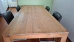 Houten eettafel, Huis en Inrichting, Tafels | Eettafels, Ophalen, Gebruikt, 200 cm of meer, 50 tot 100 cm