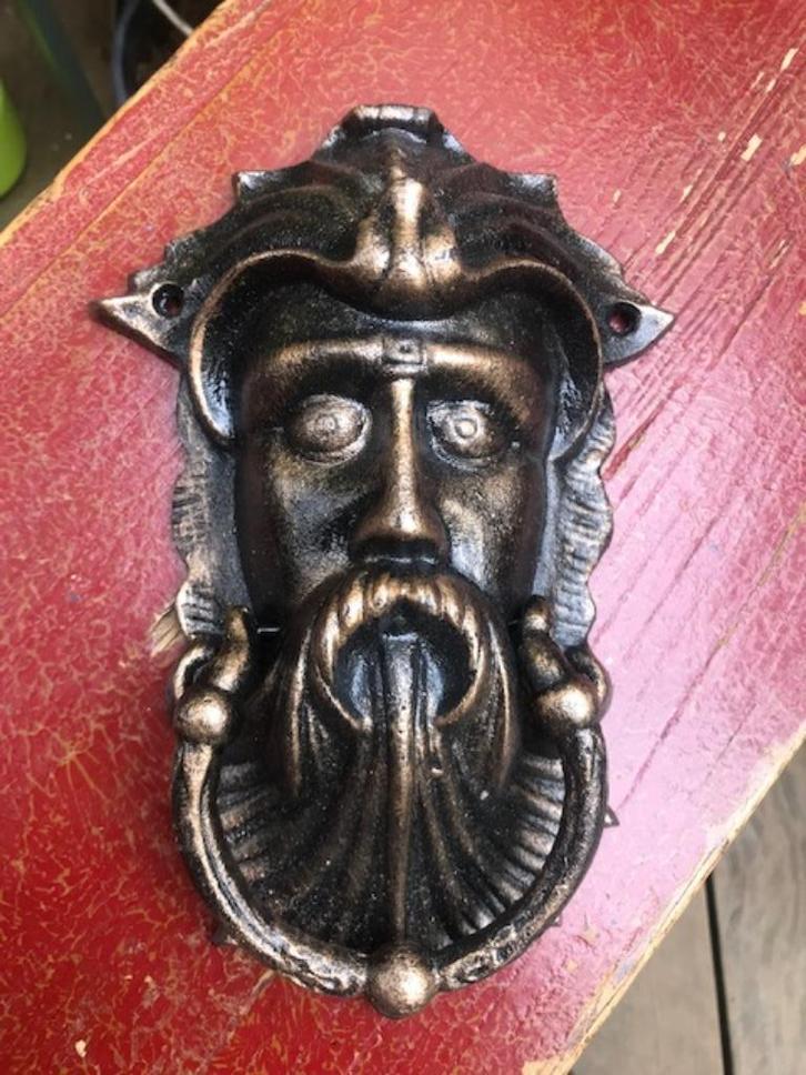 grote gietijzeren deurklopper, Antiek en Kunst, Curiosa en Brocante, Ophalen of Verzenden