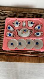 Vintage keramiek kinder servies 4 delig, Ophalen of Verzenden