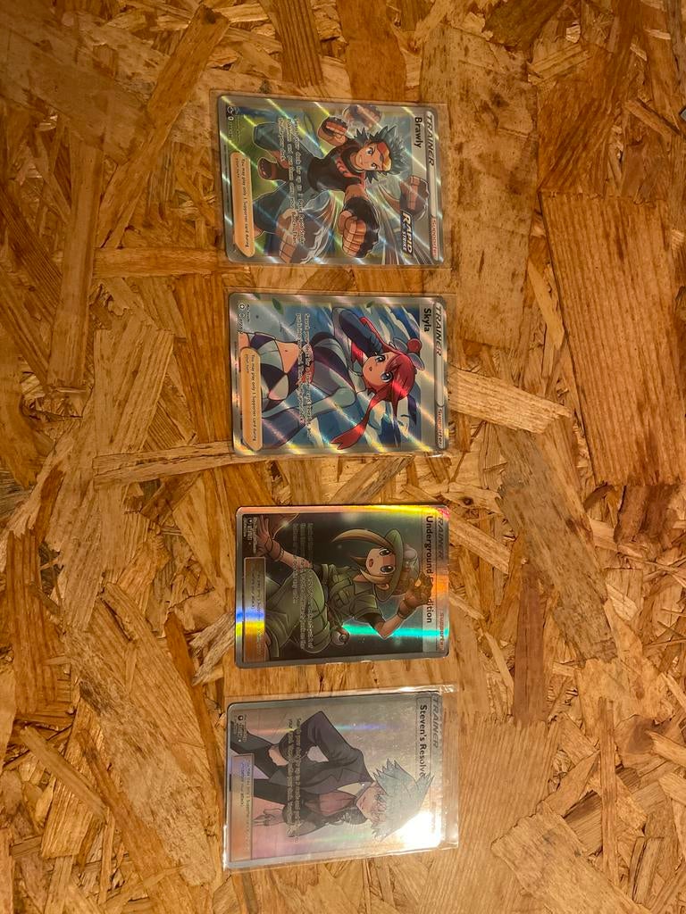 Pokémon Trainer Kaarten - Full Art Foil, Ophalen of Verzenden, Zo goed als nieuw, Losse kaart, Foil
