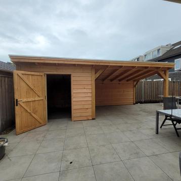 douglas carport, afdak, veranda, maatwerk houtbouw beschikbaar voor biedingen