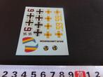 sticker DECAL modelbouw Messerschmitt BF109E  vliegtuig, Verzamelen, Stickers, Ophalen, Zo goed als nieuw, Bedrijf of Vereniging