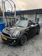 Mini 1.6 Cooper S Cabrio 230PK 2015 Zwart, Auto's, Mini, Euro 5, 4 cilinders, Cabriolet, 4 stoelen