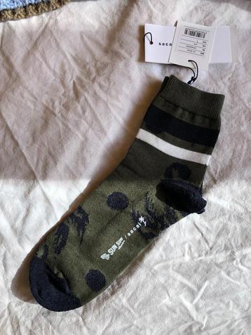SALE NIEUW Sacai Sun Surf kakigroene sokken palmprint mt 39 beschikbaar voor biedingen