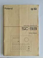 Roland Sound Module SC-33 Owner's Manual – 1992, Muziek en Instrumenten, Soundmodules, Ophalen of Verzenden, Gebruikt, Roland