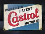 Castrol Motor Oil Wandbord. 30 bij 20 metaal, Ophalen of Verzenden, Zo goed als nieuw