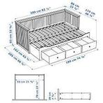 hemnes ikea. Bankbed met 3 lades. Wit 80x200 cm. Met matras., Huis en Inrichting, Ophalen, Gebruikt, Eenpersoons, Wit