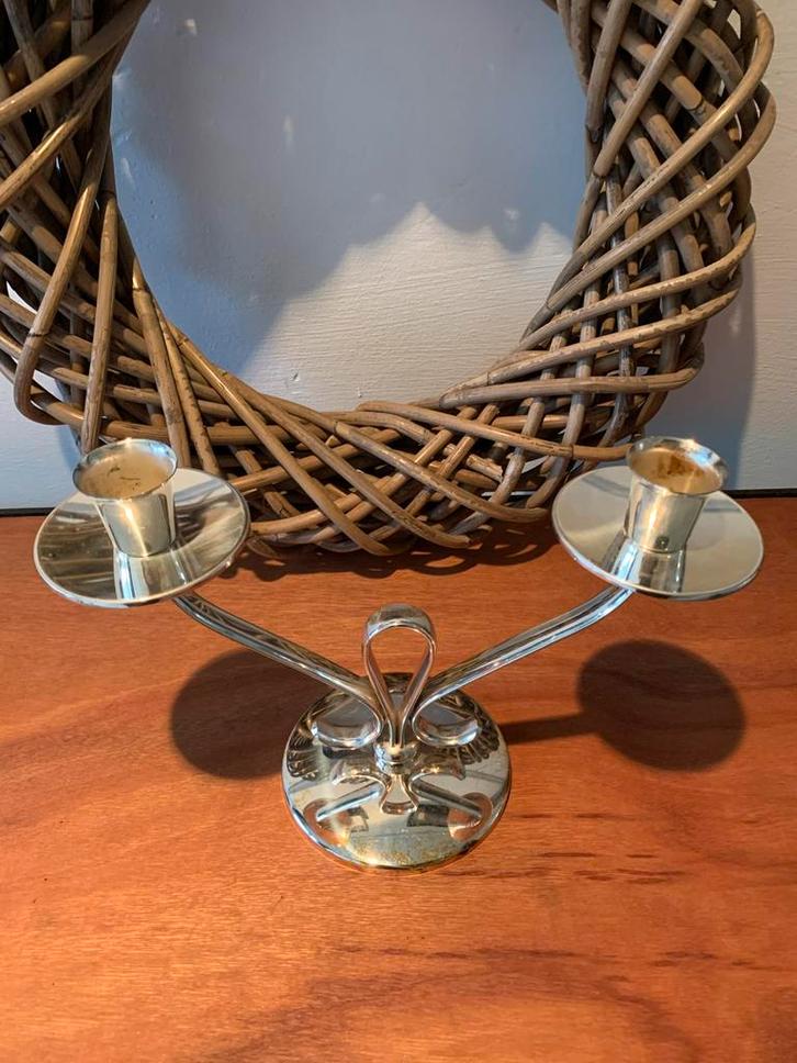 Kandelaars, Huis en Inrichting, Woonaccessoires | Kandelaars en Kaarsen, Minder dan 25 cm, Overige materialen, Ophalen of Verzenden