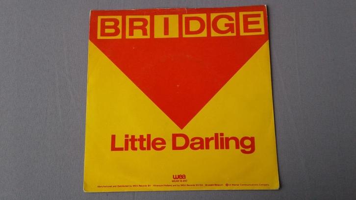 45t. bridge . little darling. ex+, Cd's en Dvd's, Vinyl Singles, Pop, 7 inch, Ophalen of Verzenden