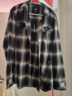 G-Star RAW overhemd - Ruitpatroon, Ophalen of Verzenden, Zo goed als nieuw, Grijs, Halswijdte 43/44 (XL)