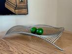 Chrome Wire Wave Fruit Bowl by Platt & Young Made in 1990s, Ophalen of Verzenden, Gebruikt, Overige vormen, Metaal