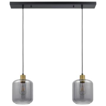 Rookglas hanglamp Lusso, nieuw* in kleur zwart beschikbaar voor biedingen