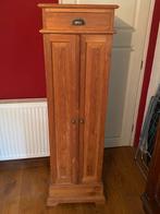 Teakhouten kast met lade en deuren, Huis en Inrichting, Kasten | Kledingkasten, Ophalen, Minder dan 50 cm, Gebruikt, Teakhout