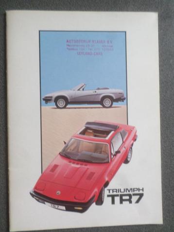 1977 Triumph TR7 Coupe & Cabrio Brochure  beschikbaar voor biedingen