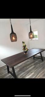 Nette eiken houten tafel, Huis en Inrichting, Tafels | Eettafels, Ophalen, Eikenhout, 200 cm of meer, 50 tot 100 cm