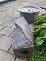 Prachtige grote fontein inclusief opvangbak! Waterornament, Ophalen, Zo goed als nieuw, Graniet, Waterornament