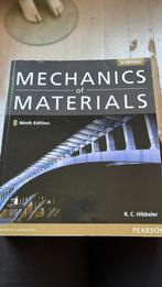 Mechanics of materials hibbeler ninth edition, Ophalen of Verzenden, Zo goed als nieuw, Rc hibbeler