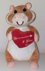 AH Grote Valentijn Hamster met hart  2018 ca. 40cm, Kinderen en Baby's, Speelgoed | Knuffels en Pluche, Overige typen, Ophalen of Verzenden