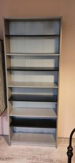 Billy boekenkast grijs met paar zwarte planken, Huis en Inrichting, Ophalen, 200 cm of meer, 50 tot 100 cm, Zo goed als nieuw
