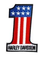 Patch Harley Davidson Number 1 - 66 x 98 mm, Nieuw, Ophalen of Verzenden, Hotfix applicaties