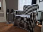 Ikea fauteuil, zwart-wit geruit, Huis en Inrichting, Fauteuils, Ophalen, Zo goed als nieuw, 50 tot 75 cm