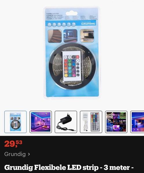 Grundig led strip 3m nieuw in doos, Audio, Tv en Foto, Overige Audio, Tv en Foto, Zo goed als nieuw, Ophalen of Verzenden