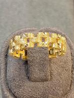 14k Gouden Rolex Ring met Steentjes, Sieraden, Tassen en Uiterlijk, Ringen, Nieuw, Ophalen of Verzenden, 17 tot 18, Dame of Heer