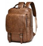 Baltan Leren Rugzak - Backpack - Bruin - 40x28x14 cm, 25 tot 40 cm, Zo goed als nieuw, 30 tot 45 cm, Ophalen