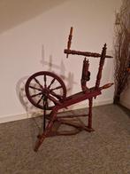 Decoratief houten spinnewiel, antiek (1915), Antiek en Kunst, Ophalen