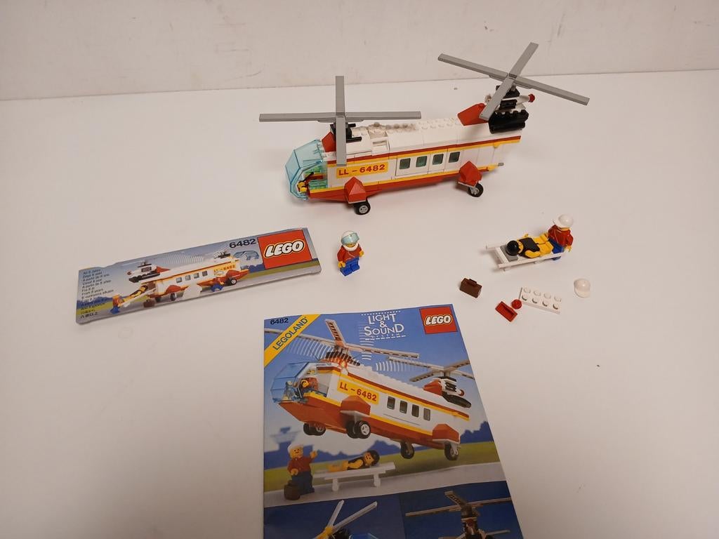 Lego 6482 rescue helicopter met light en sound module, Ophalen of Verzenden
