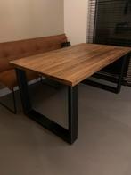 Mooie Mango Houten Tafel, Huis en Inrichting, Tafels | Eettafels, Gebruikt, Vijf personen of meer, 150 tot 200 cm, Industrieel