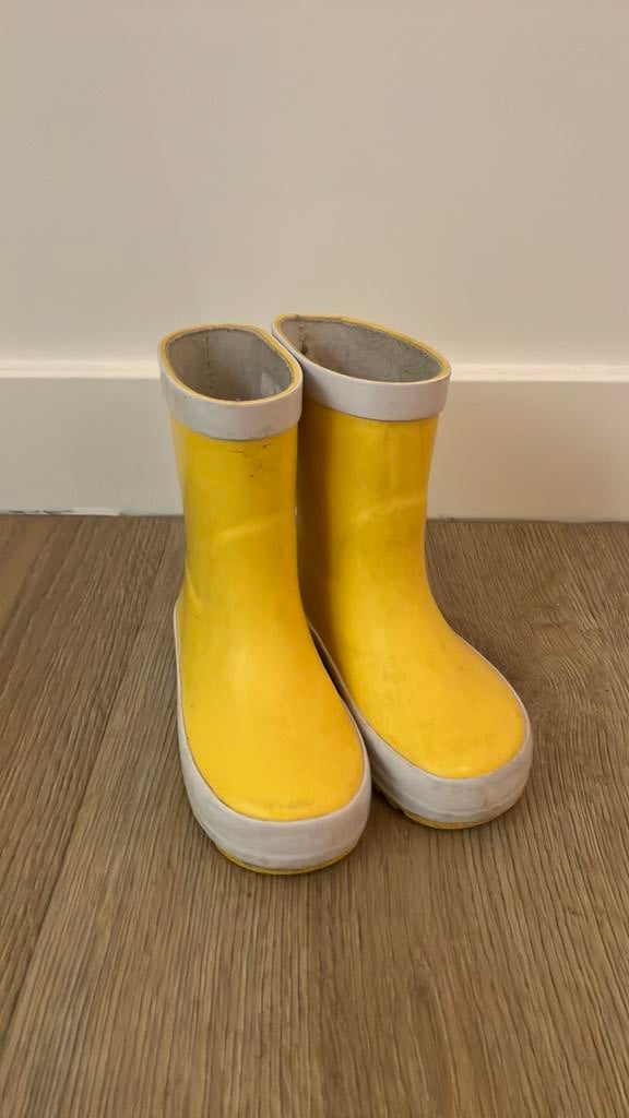 Keq gele regenlaarsjes maat 21/22, Kinderen en Baby's, Kinderkleding | Schoenen en Sokken, Ophalen of Verzenden, Zo goed als nieuw