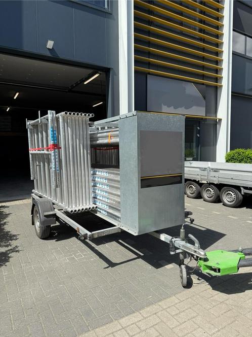 Steigeraanhanger, Doe-het-zelf en Verbouw, Steigers, Zo goed als nieuw, Rolsteiger of Kamersteiger, 5 meter of hoger, Ophalen